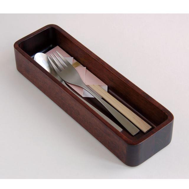 和食器 SC 木製カトラリーサーバー ブラウン ナチュラル ブラック 送料無料-4
