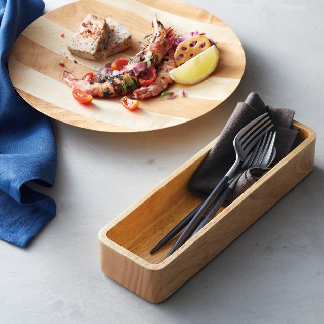 和食器 SC 木製カトラリーサーバー ブラウン ナチュラル ブラック 送料無料-7