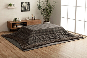 こたつ布団 約190×190cm チェック柄 バラン 送料無料-6