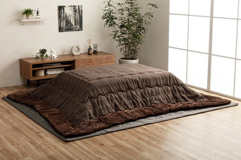 こたつ布団 約190×190cm チェック柄 バラン 送料無料-5