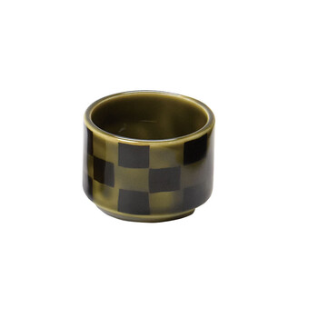 市松丸珍味入 白 黒 飴釉 織部 日本製 美濃焼 10セット 送料無料-5