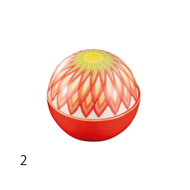 和食器 絢手毬珍味入 桃 朱 ルリ 4セット 送料無料-1