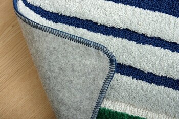 キッチンマット ネイビー約45×240cm マイクロファイバー 洗える マイクロボーダー 送料無料-6