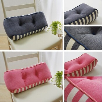 クッション 低反発 使用 腰当て マイクロファイバー 無地 エルマー 送料無料-7