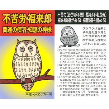 不苦労リング 幸運 ふくろうカード付き 送料無料-2