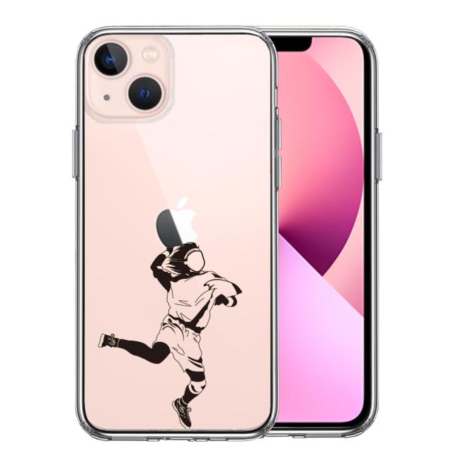 iPhone13mini ケース クリアハンドボール スマホケース 側面ソフト 背面ハード ハイブリッド 送料無料-0