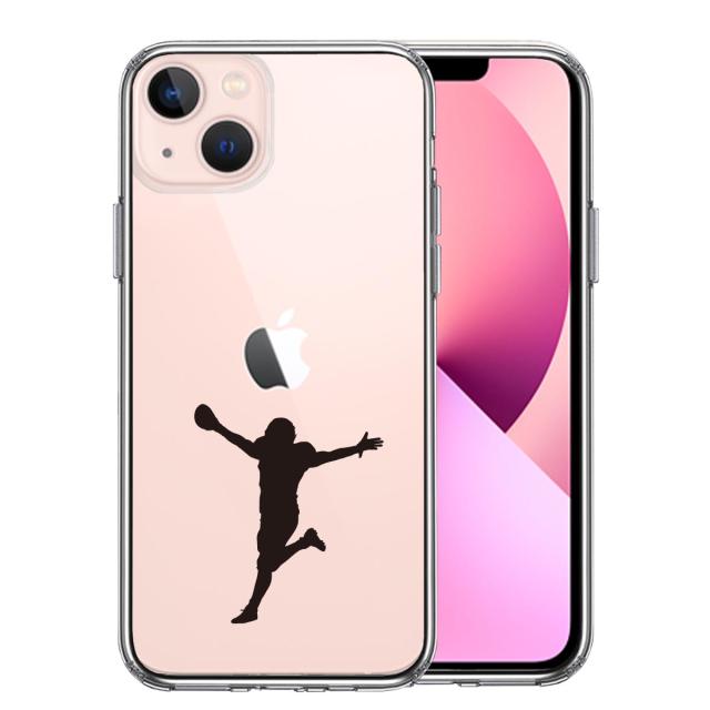 iPhone13mini ケース クリアタッチダウン 歓喜 スマホケース 側面ソフト 背面ハード ハイブリッド 送料無料-0