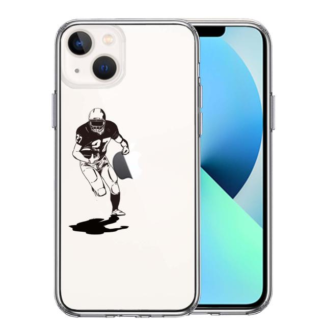 iPhone13 ケース クリアアメフト クオーターバック スマホケース 側面ソフト 背面ハード ハイブリッド 送料無料-0