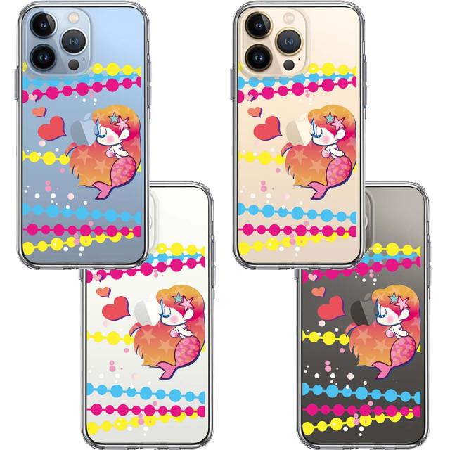 iPhone13Pro ケース クリアYoung mermaid 2 スマホケース 側面ソフト 背面ハード ハイブリッド 送料無料-1