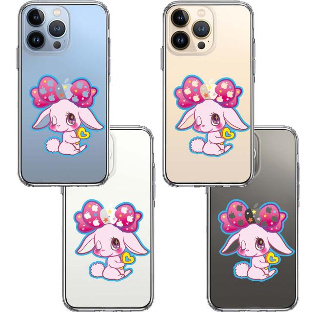 iPhone13Pro ケース クリアプーラ うさぎ スマホケース 側面ソフト 背面ハード ハイブリッド 送料無料-1