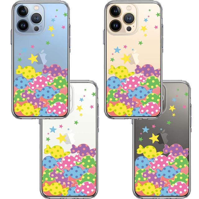 iPhone13Pro ケース クリアキャンディ 2 スマホケース 側面ソフト 背面ハード ハイブリッド 送料無料-1