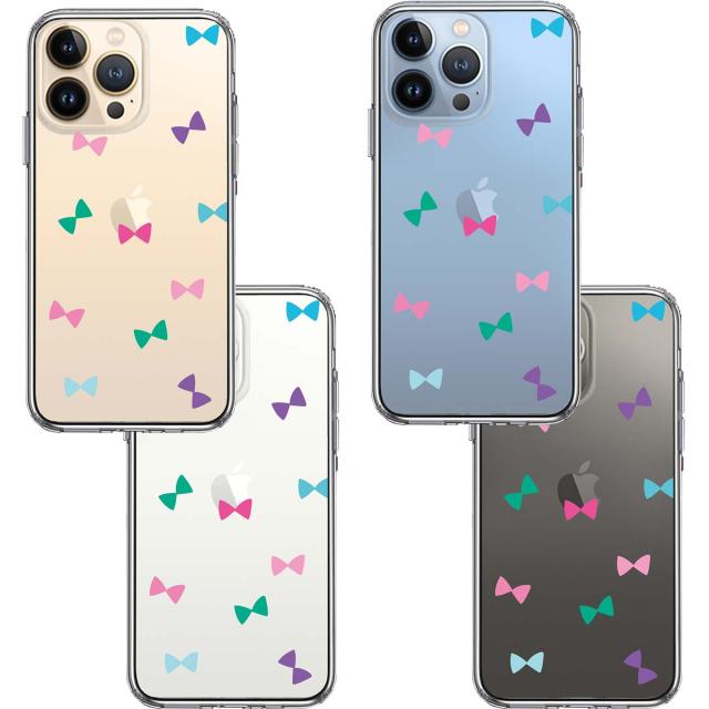 iPhone13Pro ケース クリアリボン スマホケース 側面ソフト 背面ハード ハイブリッド UA16772706-4194 送料無料-1