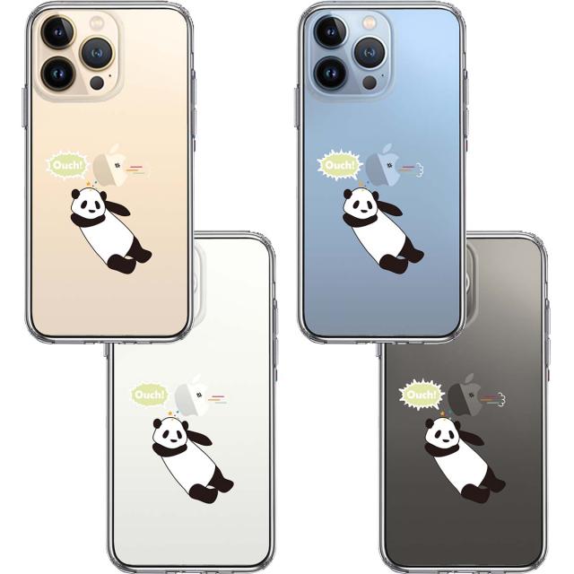 iPhone13Pro ケース クリアだれパンダ 直撃 ouch スマホケース 側面ソフト 背面ハード ハイブリッド 送料無料-1