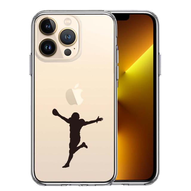 iPhone13Pro ケース クリアタッチダウン 歓喜 スマホケース 側面ソフト 背面ハード ハイブリッド 送料無料-0
