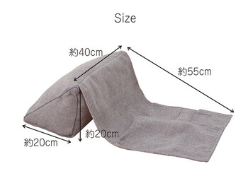 背もたれ クッション 約20×20×40cm 三角 ポケット ソファ ソファー 収納 フロアクッション 枕 ステイル 三角収納 送料無料-6