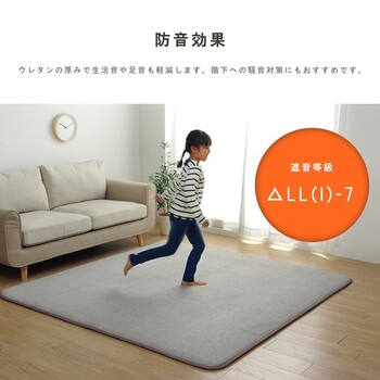 ラグ 約185×240cm 滑りにくい 防音 ボリューム 厚い へたりにくい パイル地 無地 オールシーズン SARARI 送料無料-2