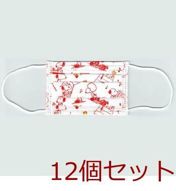 マスク 不織布 幼児不織布マスク スヌーピー 2-4才 5枚入 12セット 送料無料-2