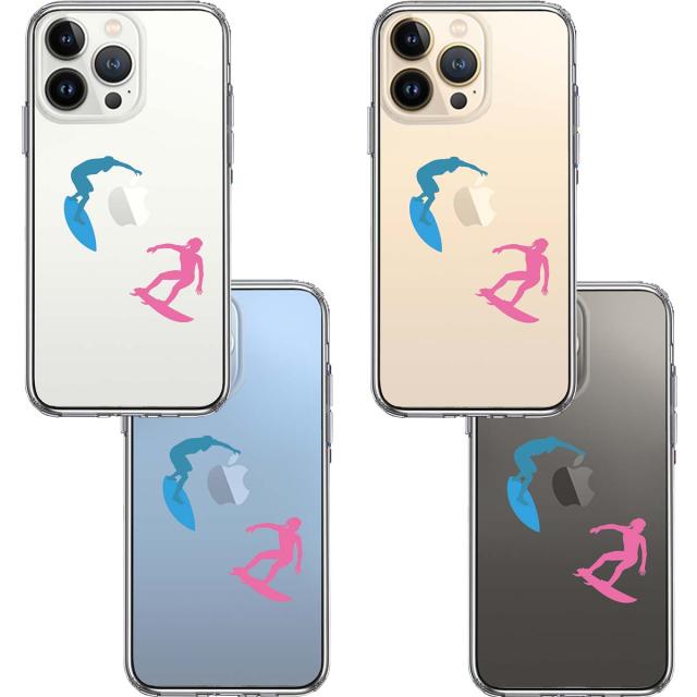 iPhone13Pro ケース クリアサーファー スマホケース 側面ソフト 背面ハード ハイブリッド 送料無料-1