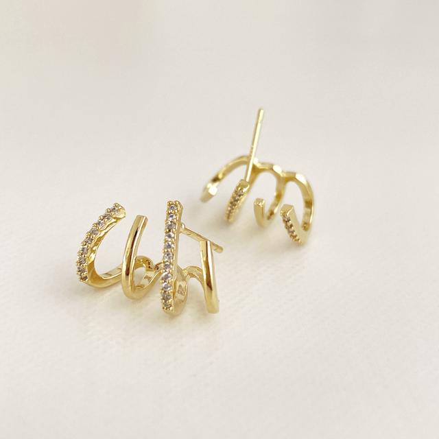 ラインストーン キラキラ ピアス 送料無料 即日発送-2