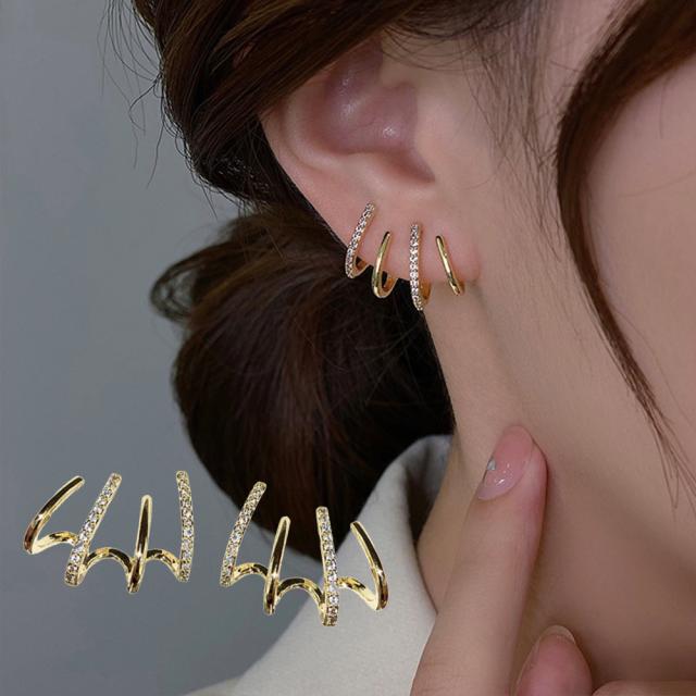 ラインストーン キラキラ ピアス 送料無料 即日発送-5