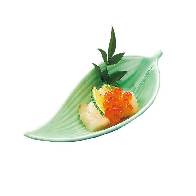 和食器 笹型小鉢 青磁 グリーン イエロー 萌黄 美濃焼 日本製 3セット 送料無料-4