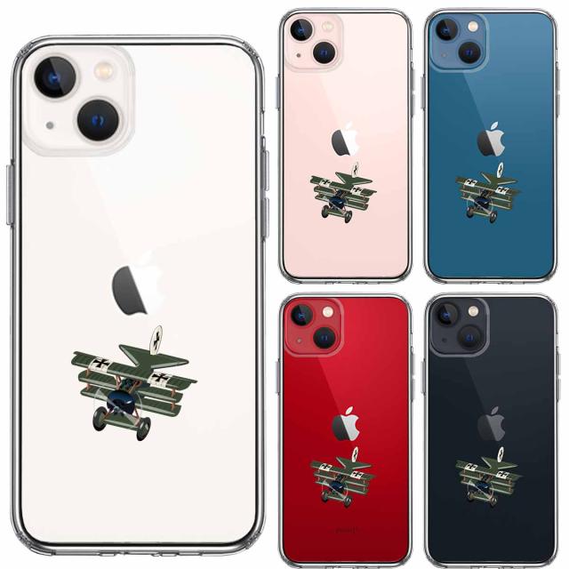 iPhone13 ケース クリア複葉機 ドイツ軍 スマホケース 側面ソフト 背面ハード ハイブリッド 送料無料-1