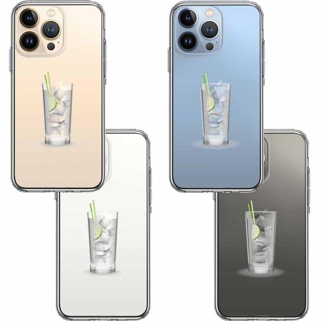 iPhone13Pro ケース クリアapple リンゴ カクテル スマホケース 側面ソフト 背面ハード ハイブリッド 送料無料-1