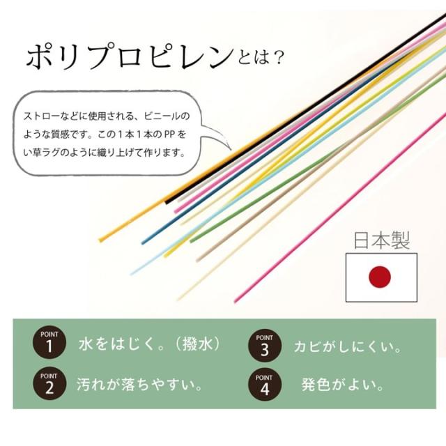 ラグ 江戸間6畳 PPカーペット Fウィード 送料無料-1