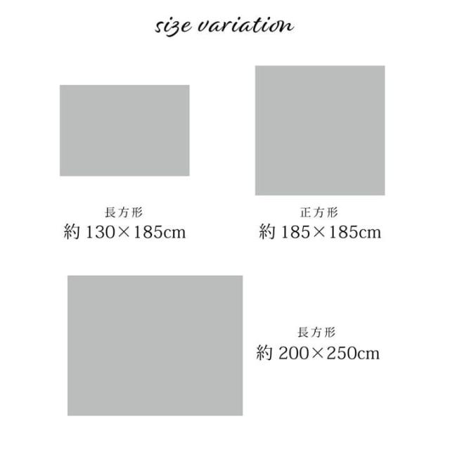ラグ 約130×185cm 手洗い ジャガード織 メダリオン柄 床暖房 ホットカーペット対応 シンフォニー 送料無料-9
