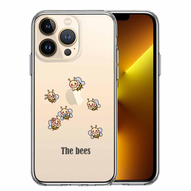 iPhone13Pro ケース クリアThe Bees ミツバチ 蜂 可愛い スマホケース 側面ソフト 背面ハード ハイブリッド 送料無料-0