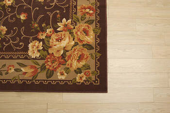 カーペット ナイロン 花柄 カーペット 約200×200cm 撥水 速乾 撥水キャンベル 平織 送料無料-3