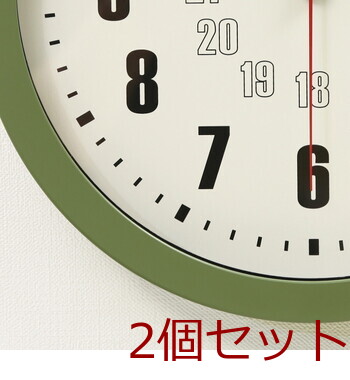 掛時計 カイラ Φ30 オリーブ 2セット 送料無料-6