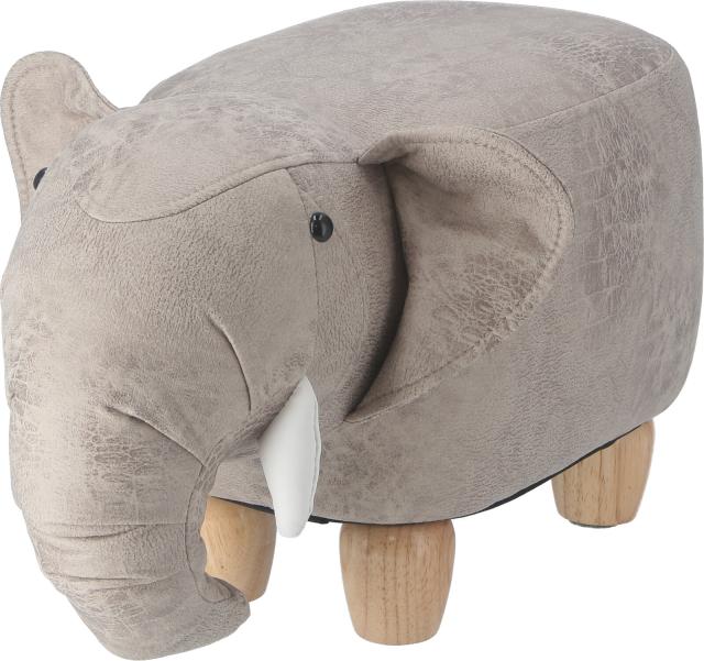 アニマルスツール キュートサイズ カバ ダークグレー 送料無料-11