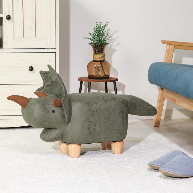 アニマルスツール キュートサイズ カバ ダークグレー 送料無料-4