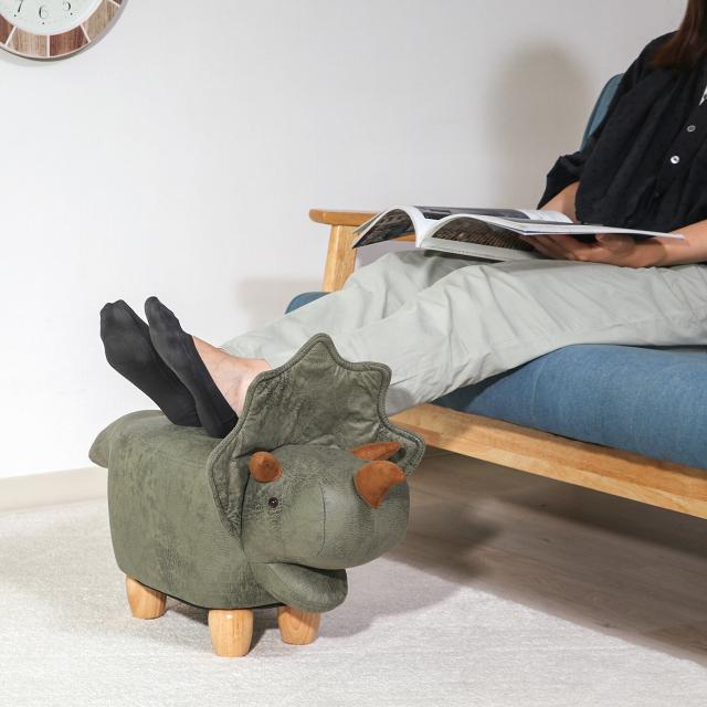 アニマルスツール キュートサイズ カバ ダークグレー 送料無料-5