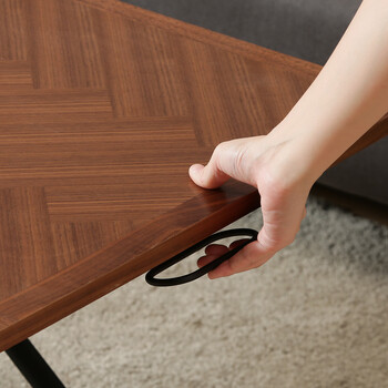 昇降テーブル シルビア ホワイト 送料無料-11