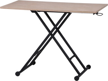 昇降テーブル シルビア ホワイト 送料無料-20