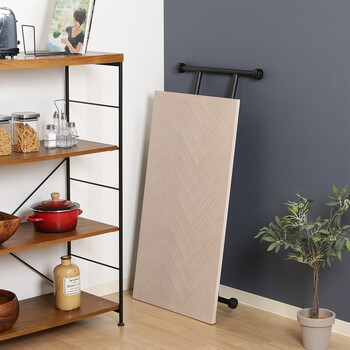 昇降テーブル シルビア ホワイト 送料無料-25