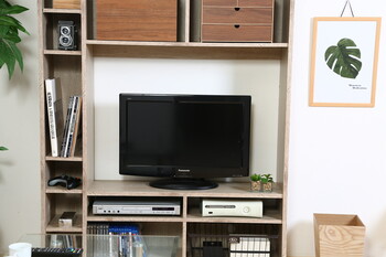 壁面ユニットTV台 WH 送料無料-5