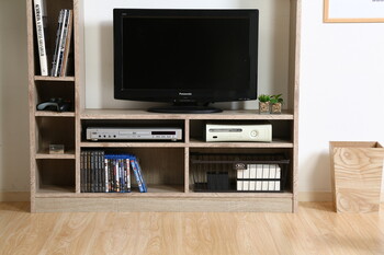 壁面ユニットTV台 WH 送料無料-6