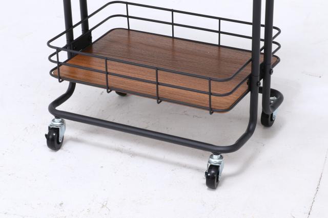 キッチンワゴン ビクター ブラック ホワイト 送料無料-2