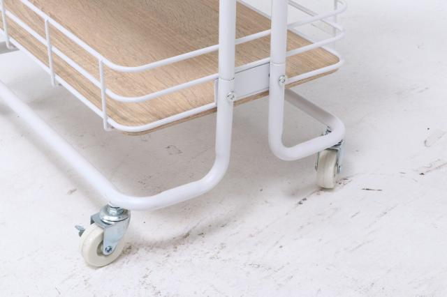 キッチンワゴン ビクター ブラック ホワイト 送料無料-5