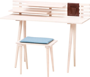 Natural Signature デスクミディアムブラウン ホワイトウォッシュ 送料無料-11