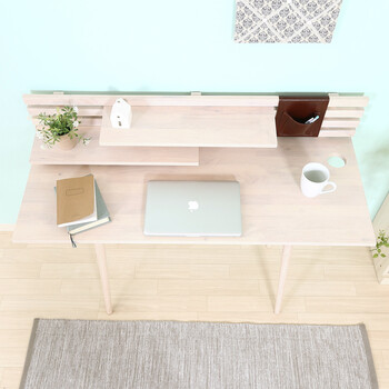 Natural Signature デスクミディアムブラウン ホワイトウォッシュ 送料無料-14