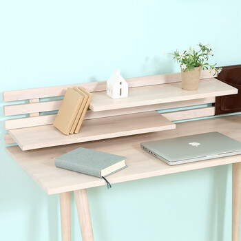 Natural Signature デスクミディアムブラウン ホワイトウォッシュ 送料無料-15