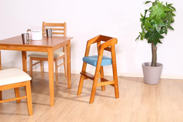 木製ベビーチェアー ミディアムブラウン ナチュラル 送料無料-6