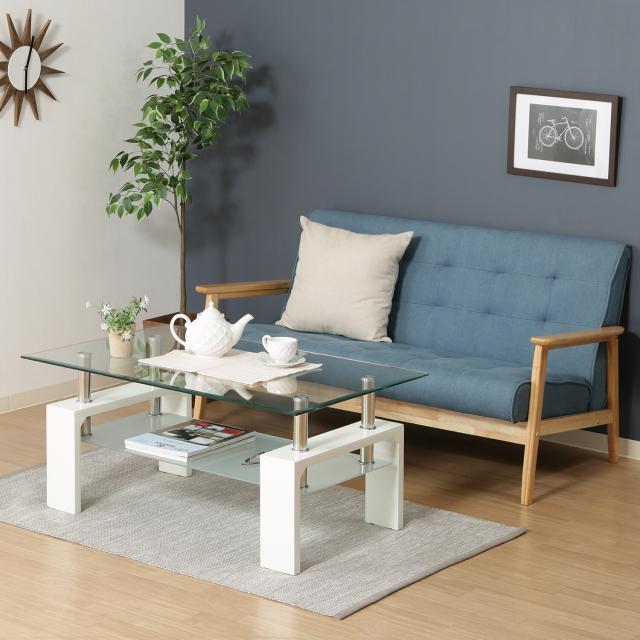 センターテーブル フォーカス ナチュラル ダークブラウン ホワイト ブラック 送料無料-12