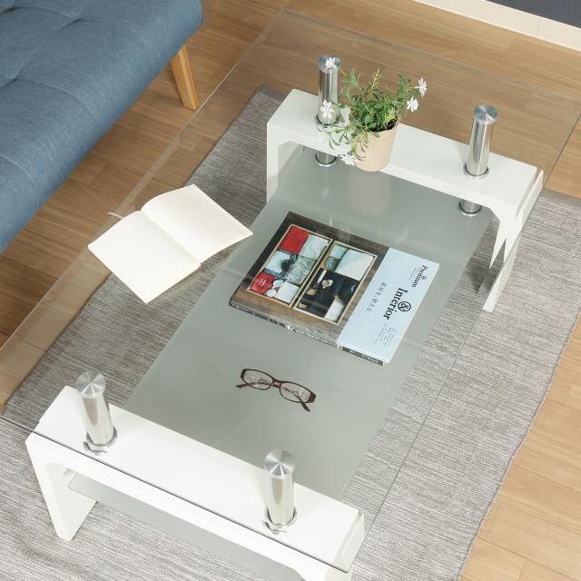 センターテーブル フォーカス ナチュラル ダークブラウン ホワイト ブラック 送料無料-14