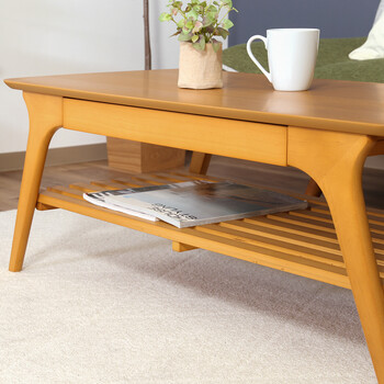 引出し付きセンターテーブル BR NA WH 送料無料-13