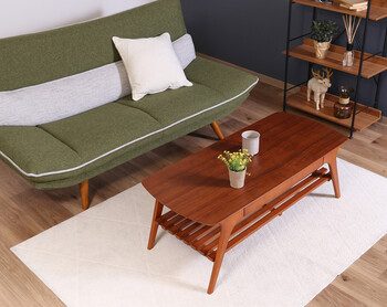 引出し付きセンターテーブル BR NA WH 送料無料-3